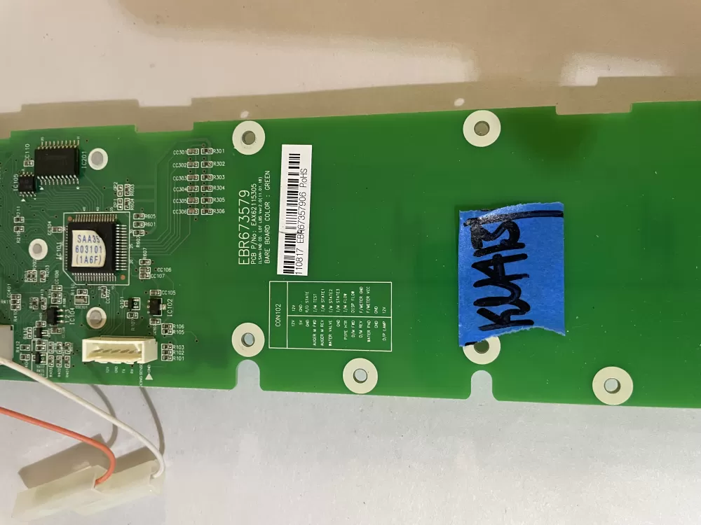LG EBR67357906 Refrigerator Control Board Dispenser AZ123552 | KM413