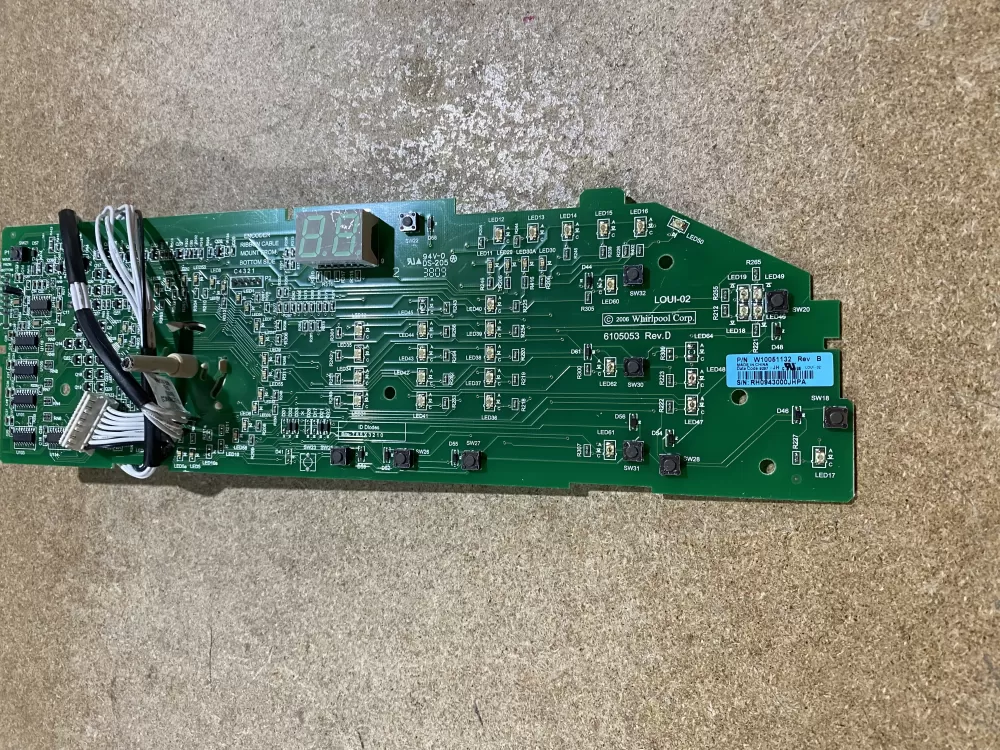 Whirlpool W10051132 W10051134 WPW10051132 Washer Control Board AZ65468 | BK2109