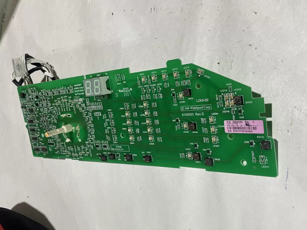 Whirlpool 8564293 8563974 Dryer Control Board