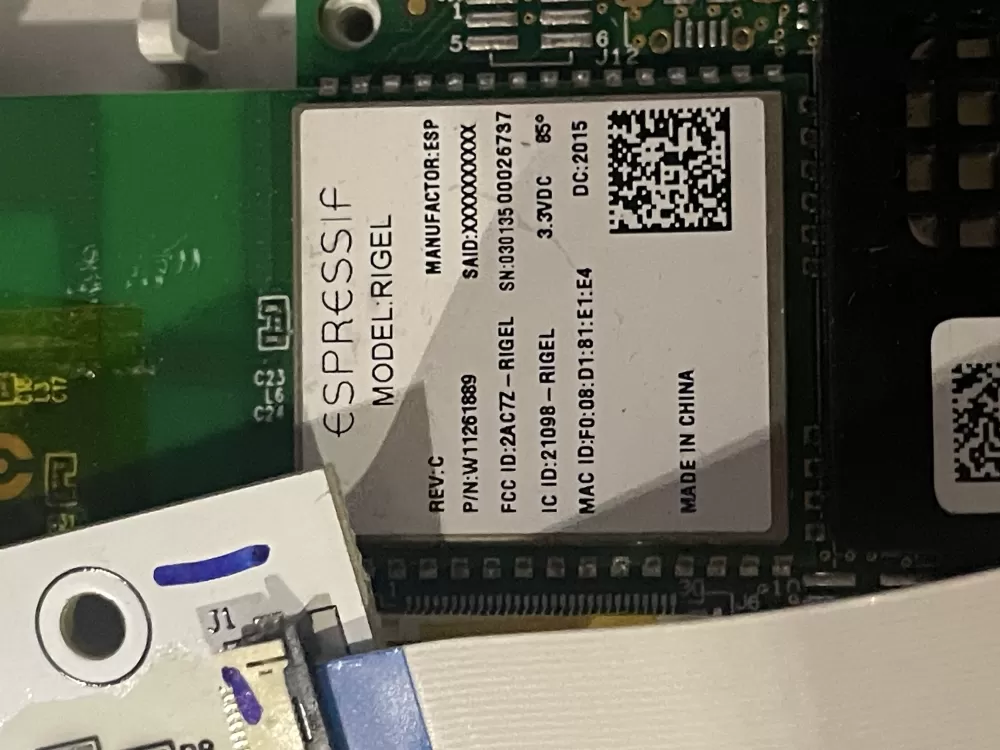 Whirlpool W11261889 Washer Or Dryer Bluetooth Control Board AZ33475 | Wm342