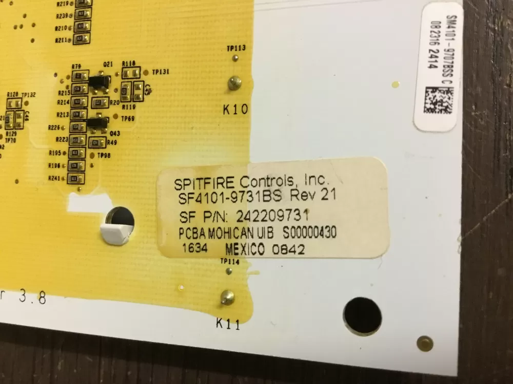 Frigidaire 242209731 Refrigerator Display Control Board AZ13325 | NR541