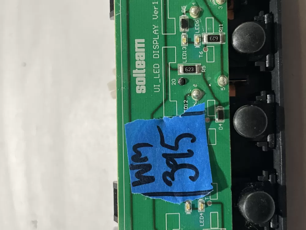 Whirlpool SOLTEAM U1_LED DISPLAY Refrigerator Control Board AZ184507 | Wm395