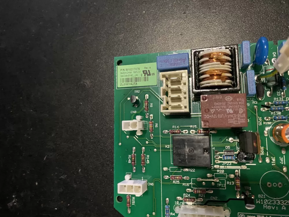 Whirlpool  KitchenAid  Kenmore  Jenn-Air AP6019378 W10205552 W10268635 W10317076 WPW10317076 PS11752684 Refrigerator Control Board