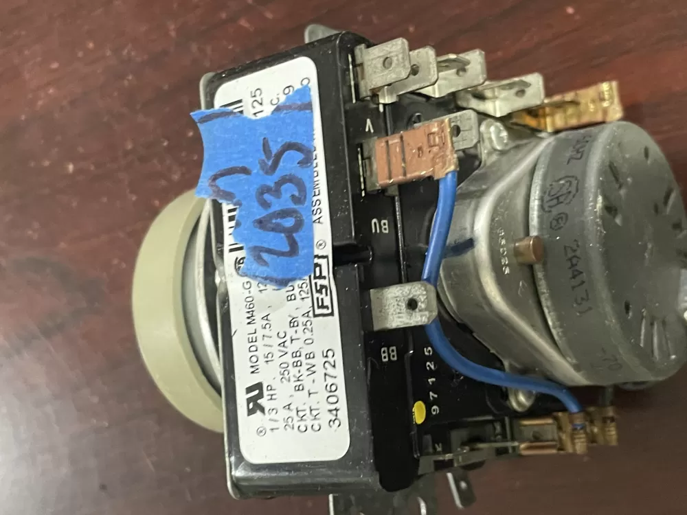 Whirlpool Maytag Amana WP3406725 3406725 AP6008573 Dryer Timer AZ90057 | Wm2035
