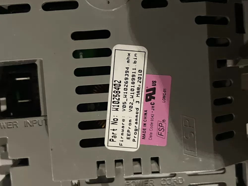 Whirlpool W10258402 Washer Control Board AZ32389 | Wm155