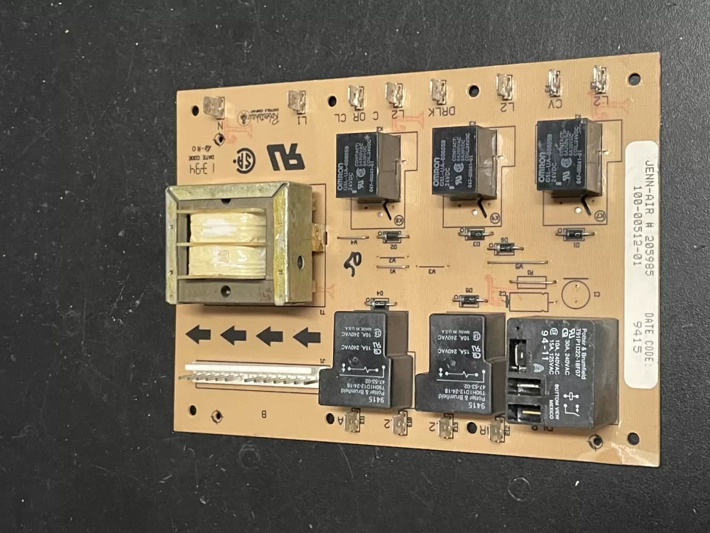 Frigidaire  Jenn-Air 100-00512-01 Oven Relay Control Board