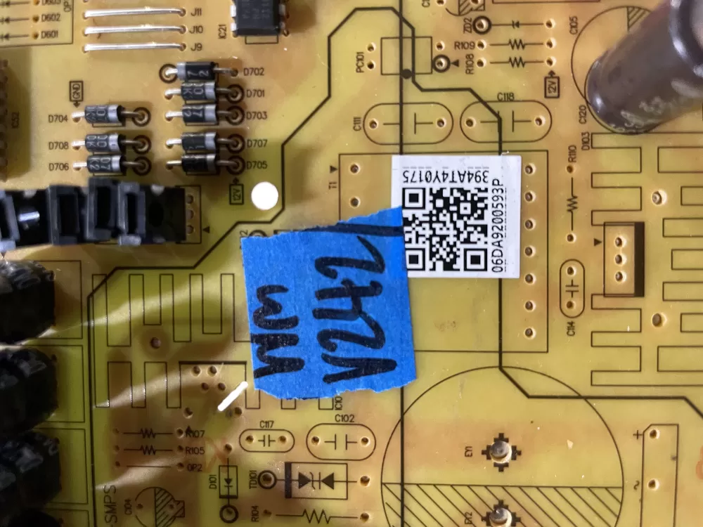 Samsung DA92 00593P Refrigerator Control Board Main AZ162916 | Wmv242