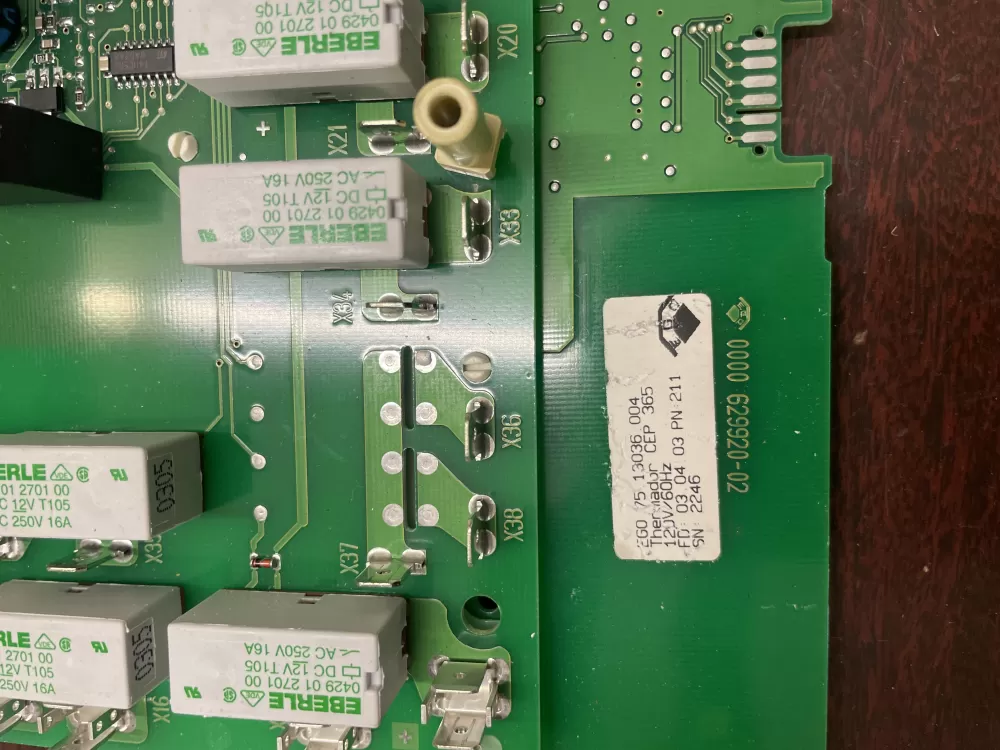 Thermador 629920-02 Cooktop Control Board AZ28424 | KMV37