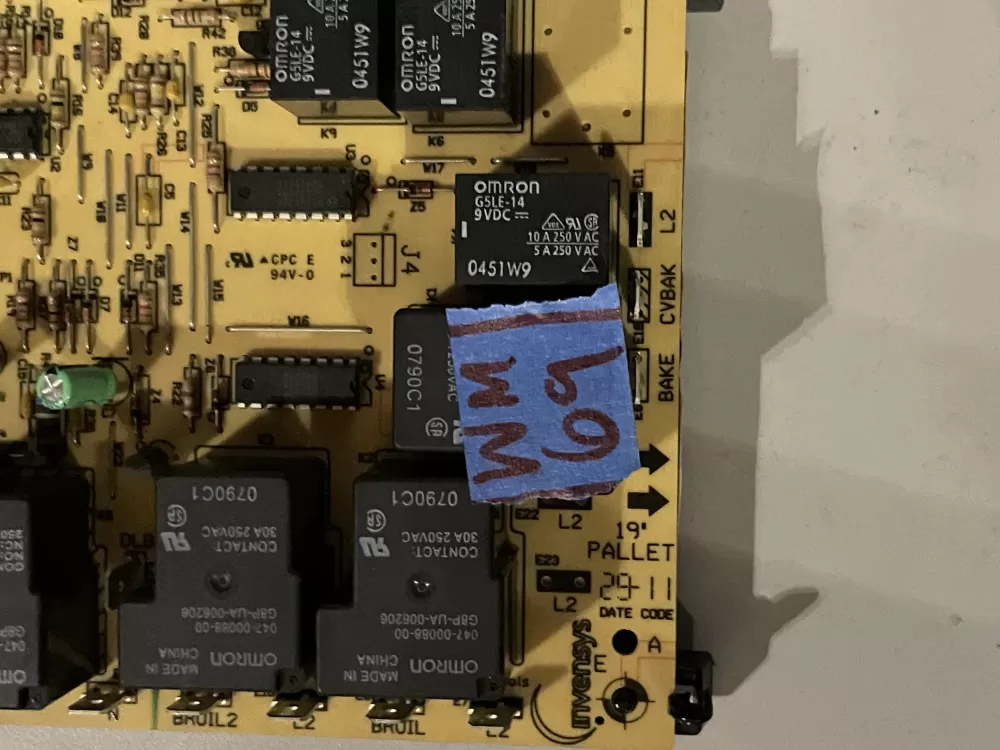 100-01045-12 Oven Genuine Thermador Relay Board Built-in AZ34547 | Wm69