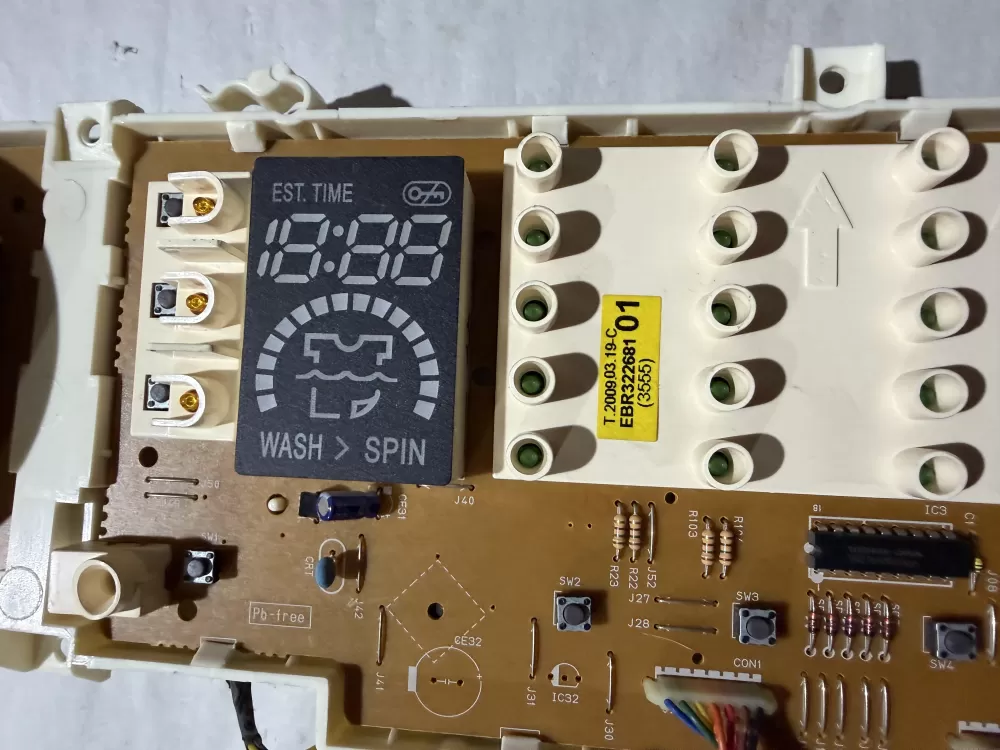 LG EAX32221201 EBR32268101 Washer Control Board AZ210139 | KMV893