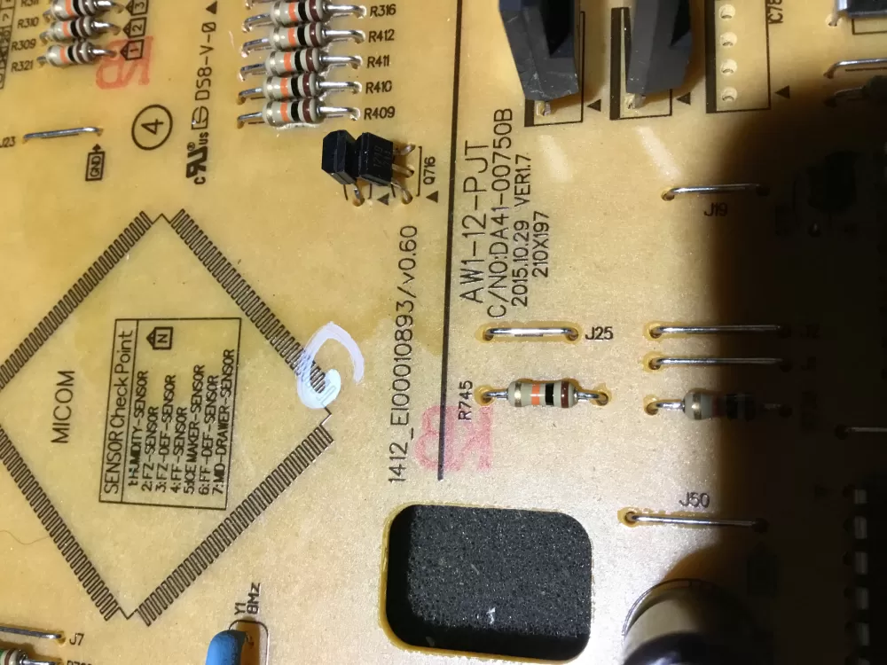 Samsung DA92-00384B DA41-00750B Refrigerator Control Board AZ85970 | NR1520