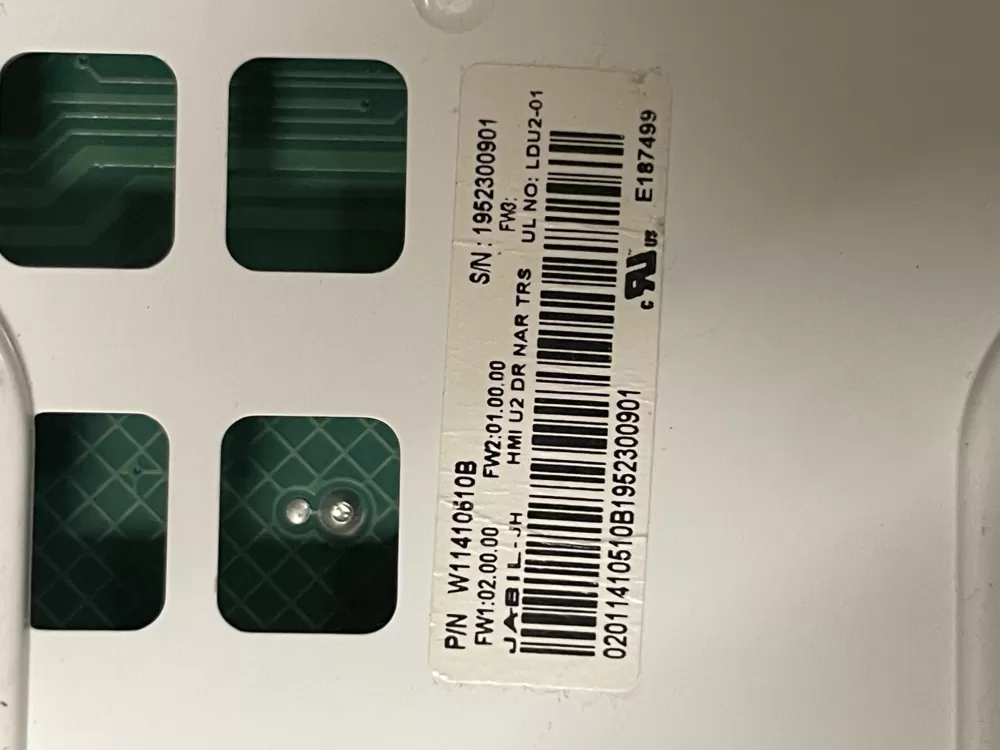 Whirlpool W11410510 B Main Control Board AZ50808 | Wmv462