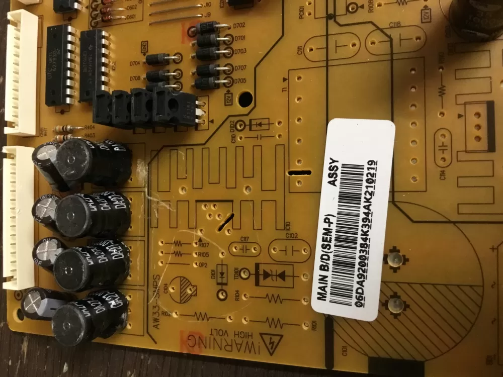 Samsung DA92 00384K Refrigerator Control Board AZ18358 | NR47