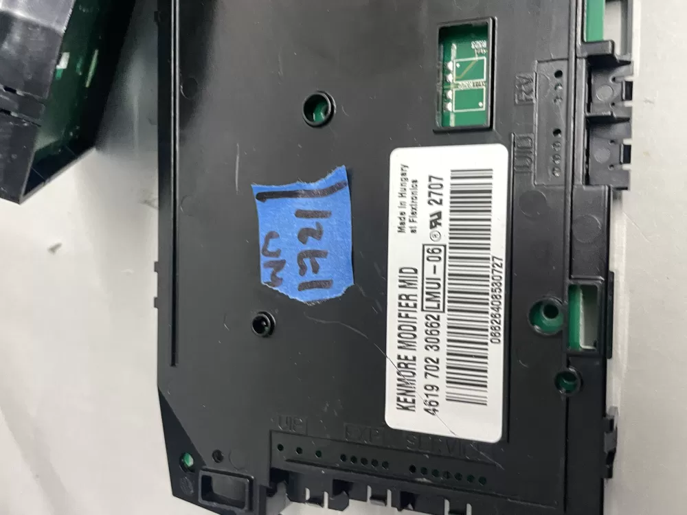 Whirlpool Dryer Interface Control Board 4619-702-30662 AZ217524 | Wm1721