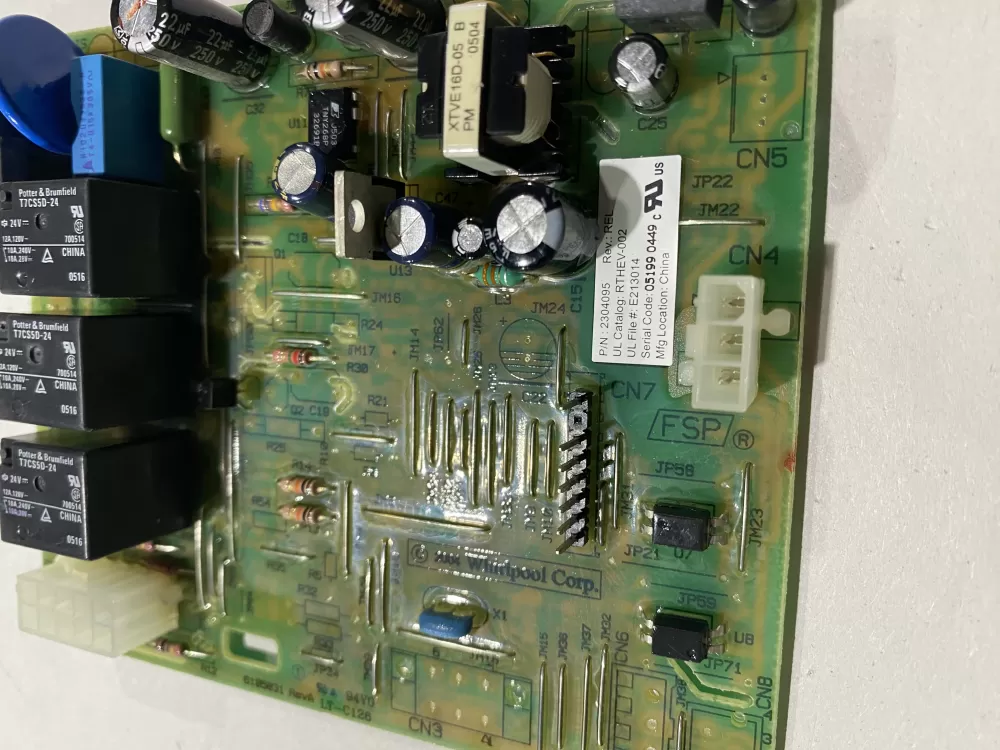 Whirlpool WPW10135090 Refrigerator Main Control Board AZ146415 | BK2455