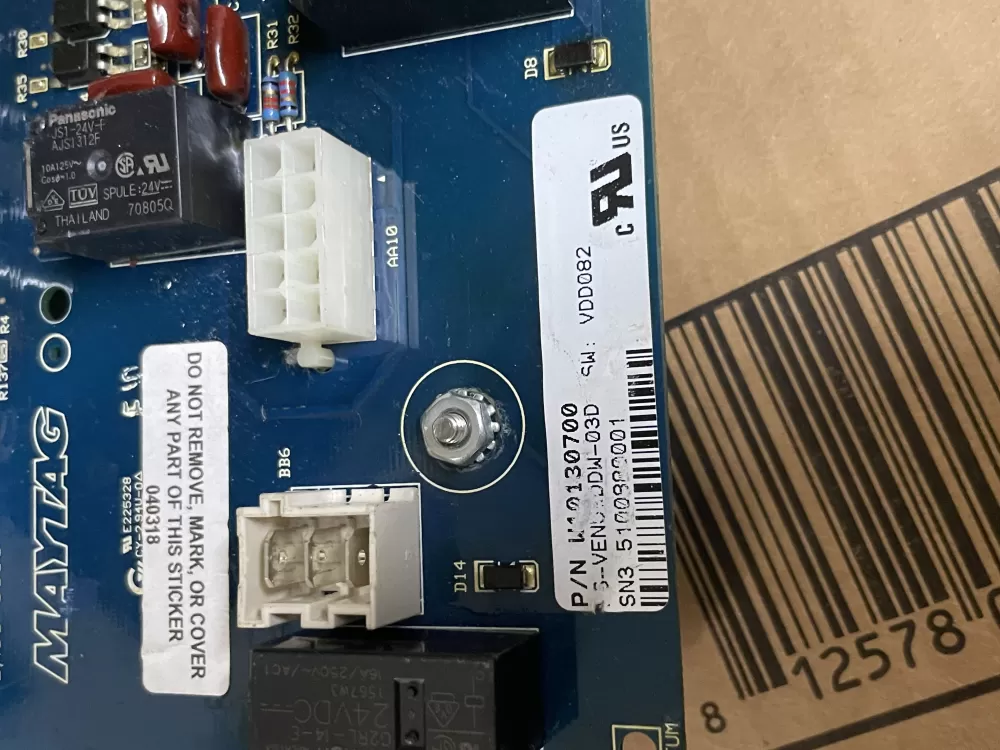 Maytag Commercial Gas Dryer Control Board UI LCD Display AZ98882 | Wmv635