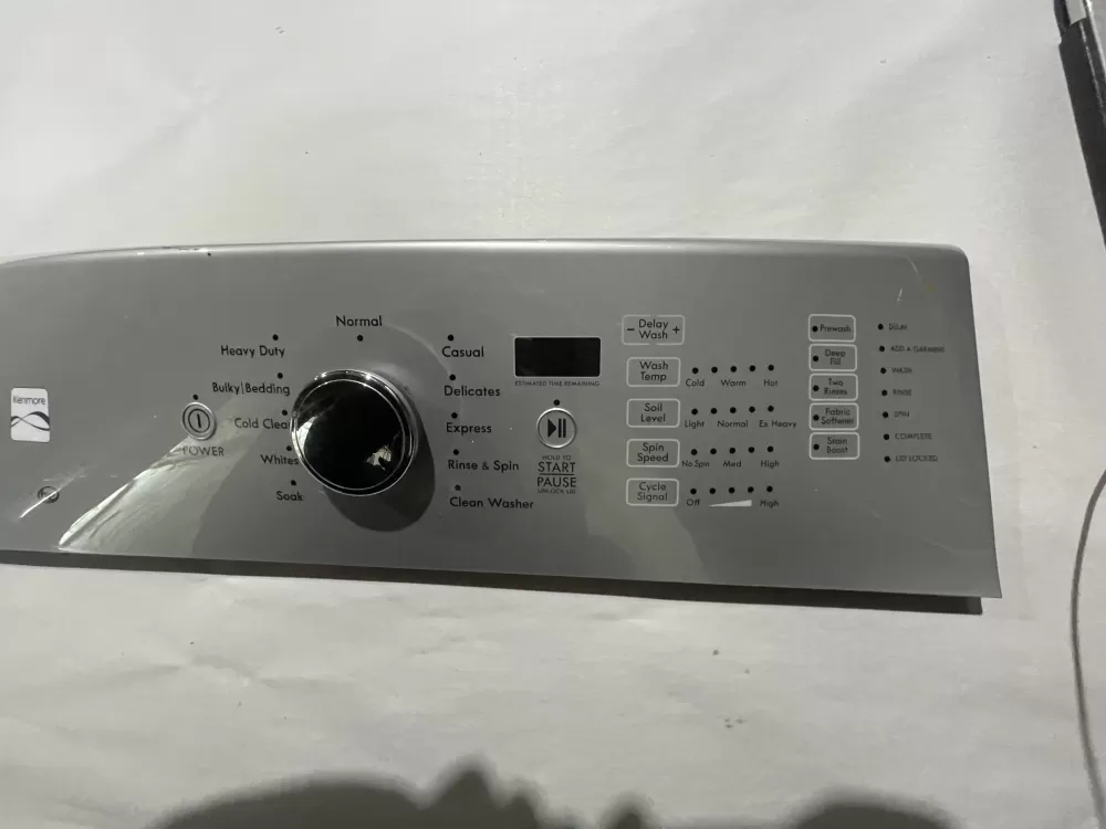 Kenmore W10643917 Washer Touchpad Panel (scrathces) AZ206447 | KMV335
