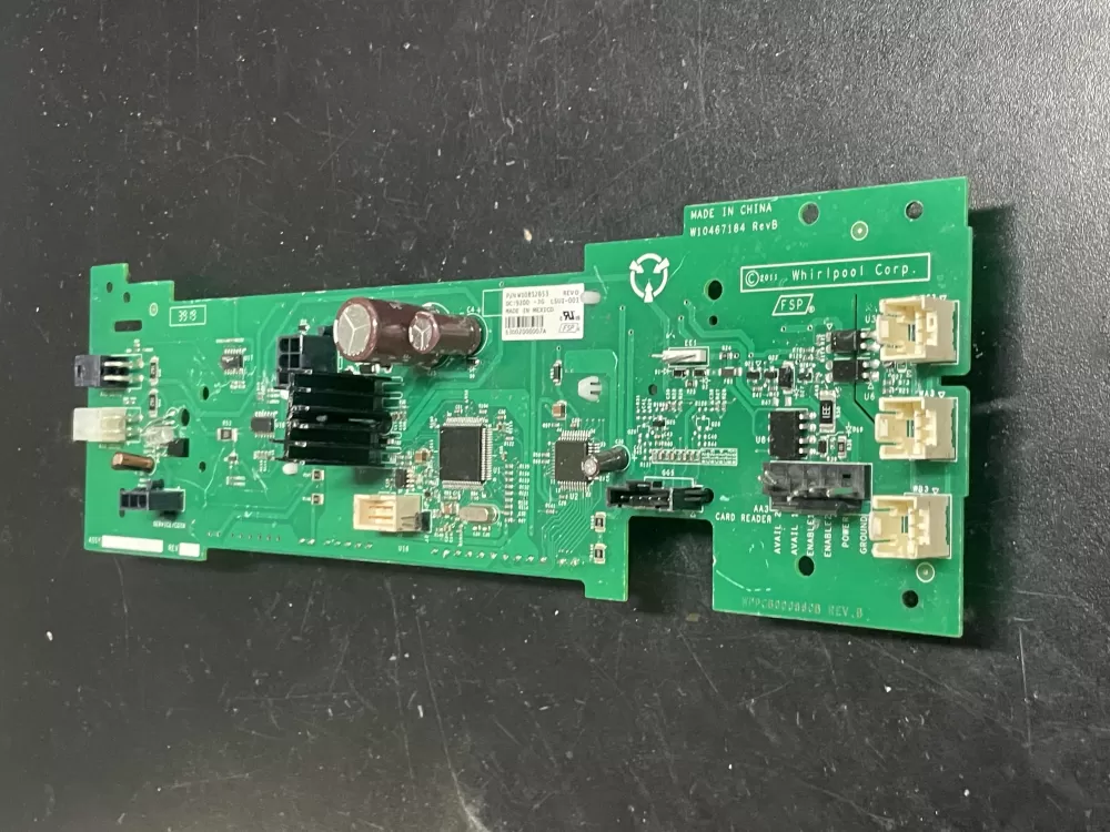 Whirlpool W11101039  AP6238037  W10852653 Washer Control Board LCD Display Interface