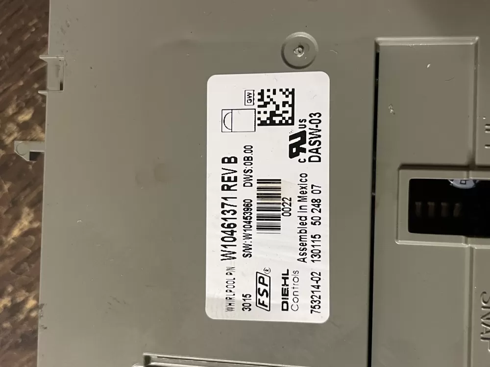 Whirlpool Kenmore W10352583 Dishwasher Control Board AZ57132 | Wm2054
