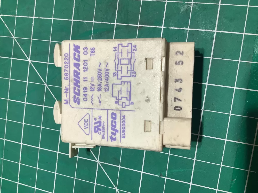 Miele 5870220 Dishwasher Heating Element Relay AZ150330 | AR184