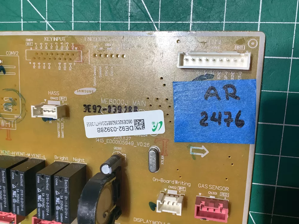 Samsung DE92 03928B Microwave Control Board Pcb Main AZ147168 | AR2476