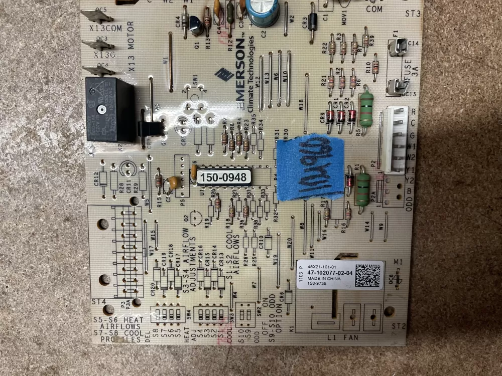 Rheem Air Handler Control Board 47-102077-02-04 156-9735 AZ15527 | KM960