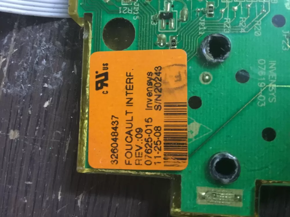 Whirlpool 326048437 Washer Control Board Interface AZ19449 | NR174