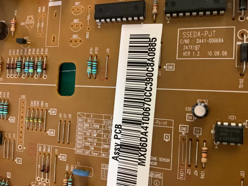 Samsung DA41-00670C DA41-00668A Refrigerator Control Board AZ205489 | NR294