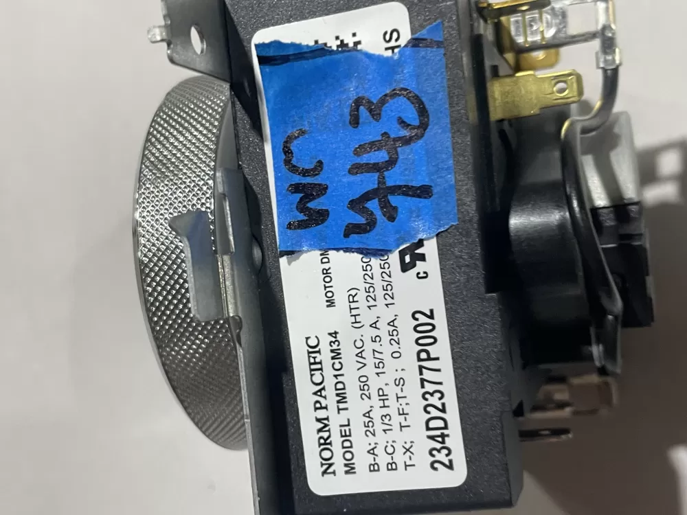 Hotpoint General Electric WE04X25281 Dryer Timer AZ185073 | Wm743