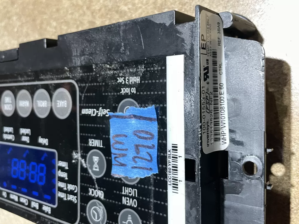 Whirlpool 100 01553 01 Range Control Board W10108100 AZ68650 | Wm1290