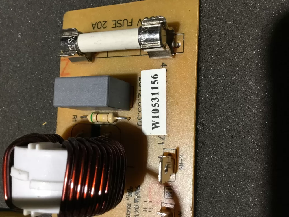 Whirlpool WPW10531156 Microwave Control Board Noise Filter AZ89926 | NR762