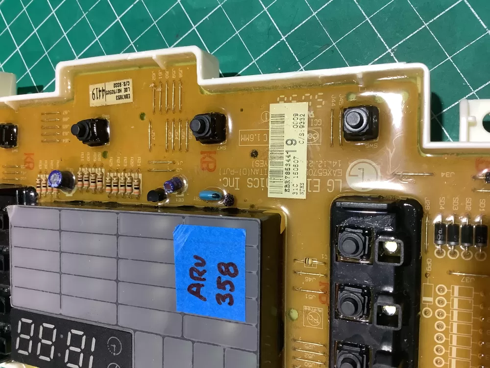 LG EBR78534419 Washer Control Board User Display AZ184197 | ARV358