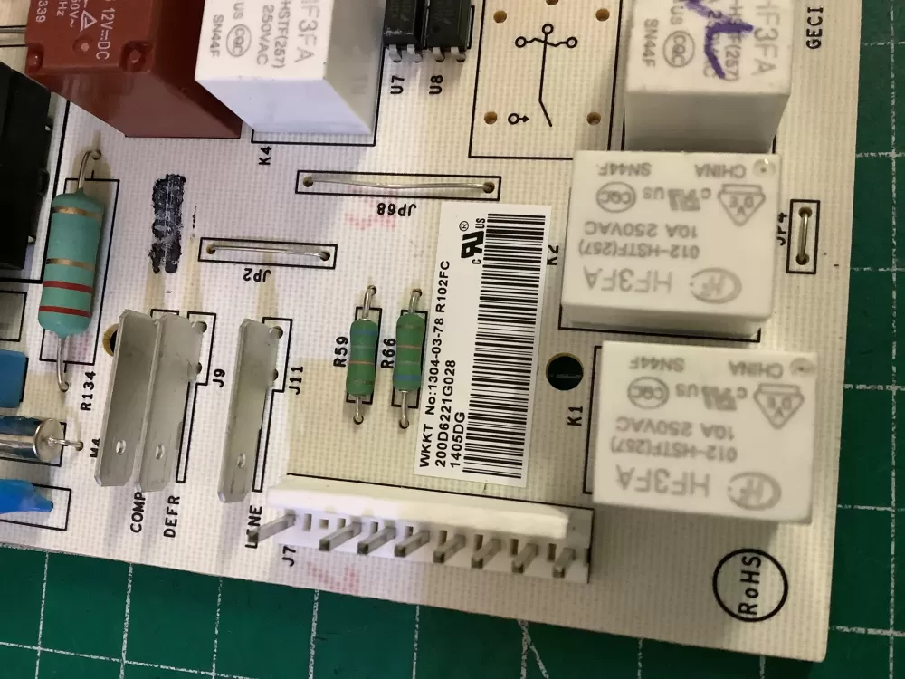 GE 200D6221G028 EBX1110P002 Refrigerator Control Board AZ185200 | NR2719