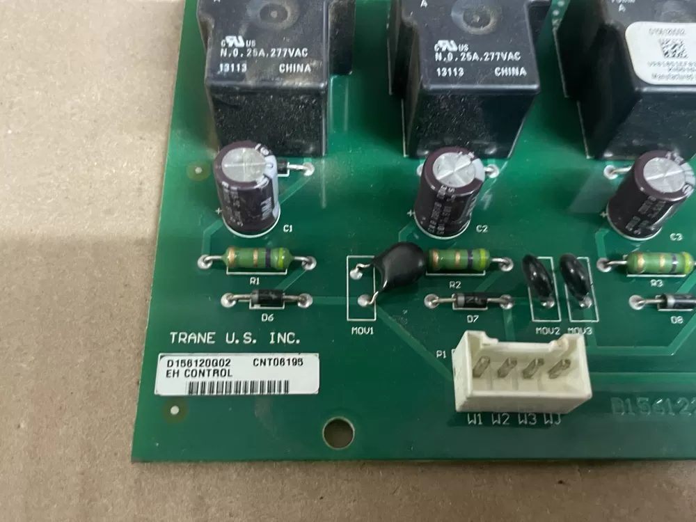 Trane EM Heat Control Board CNT06195 D156120g02 AZ103569 | Wm894