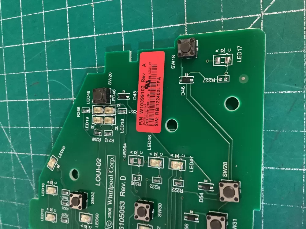 Whirlpool W10399102 WPW10394244 Washer Control Board AZ228038 | NR506