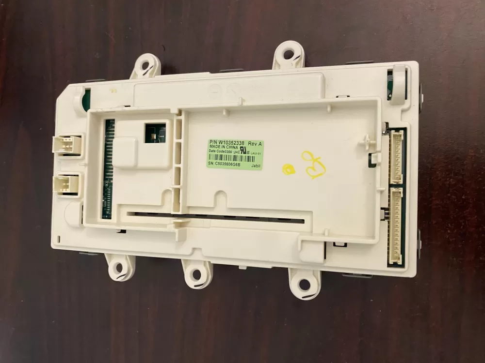 Whirlpool W10352338 Washer Control Board Interface AZ95762 | BK763