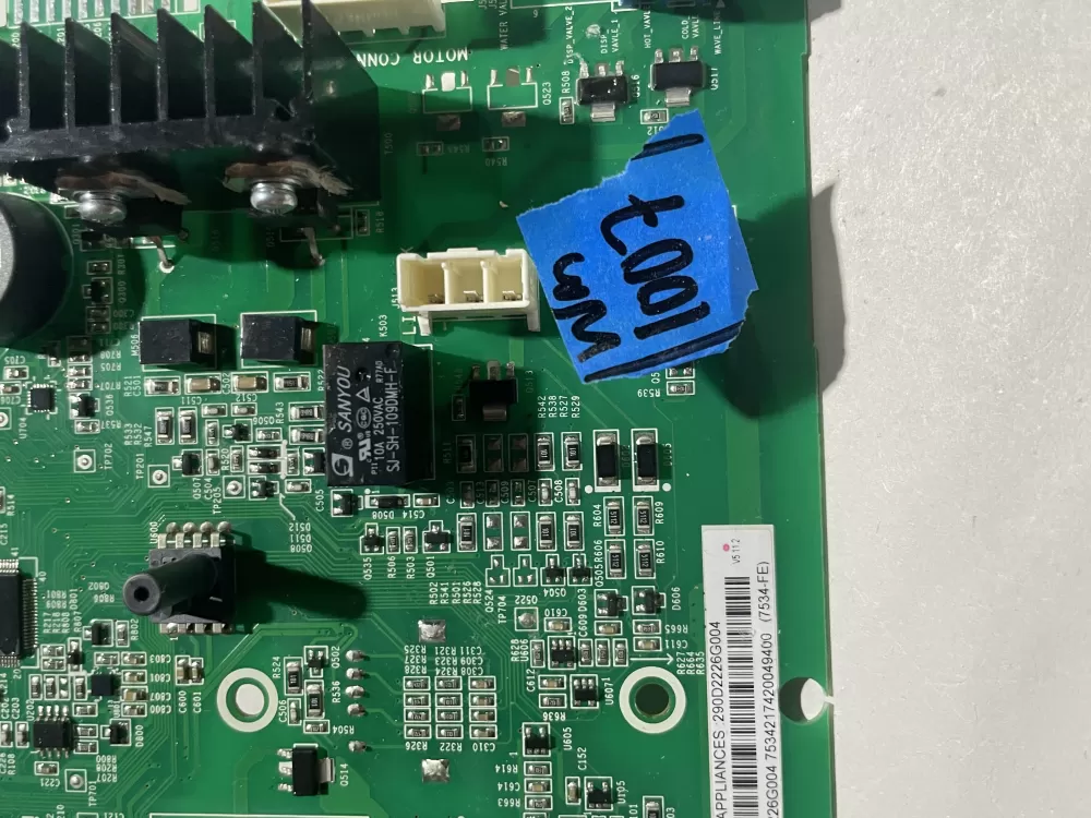 GE WH22X36498 290D2226G004 Washer Control Board AZ145093 | Wm1007