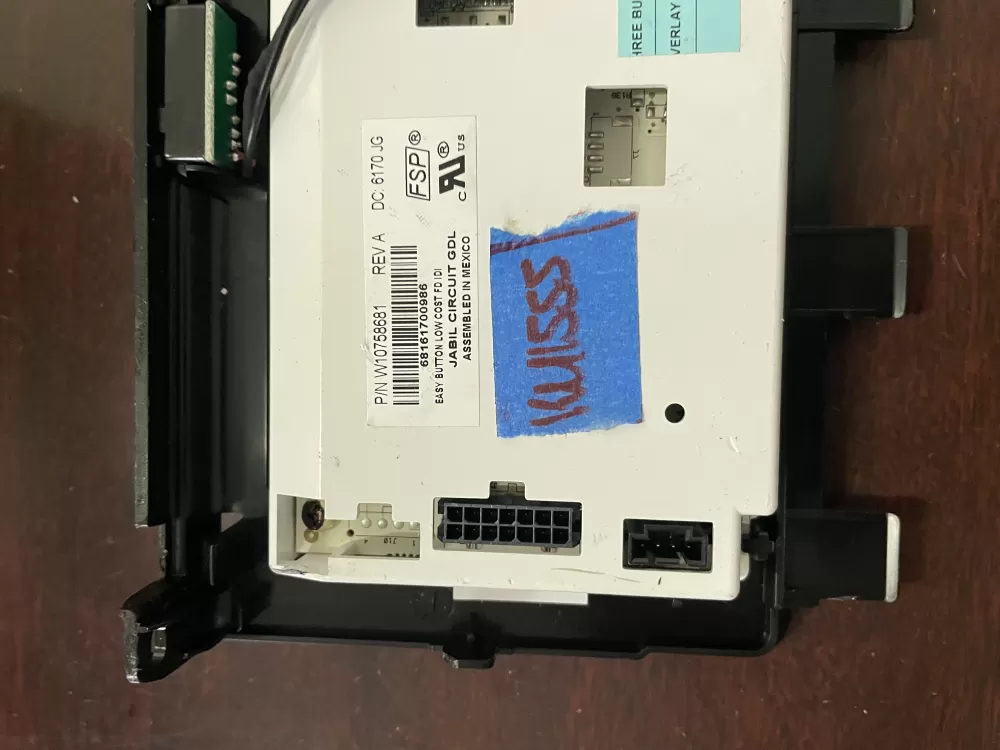 Whirlpool W10758681 Refrigerator Control Board AZ45633 | KM1555