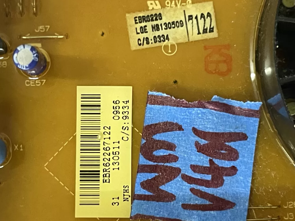 LG EBR62267117 EBR62267122 PS7792454 Washer Control Board AZ40705 | Wmv401