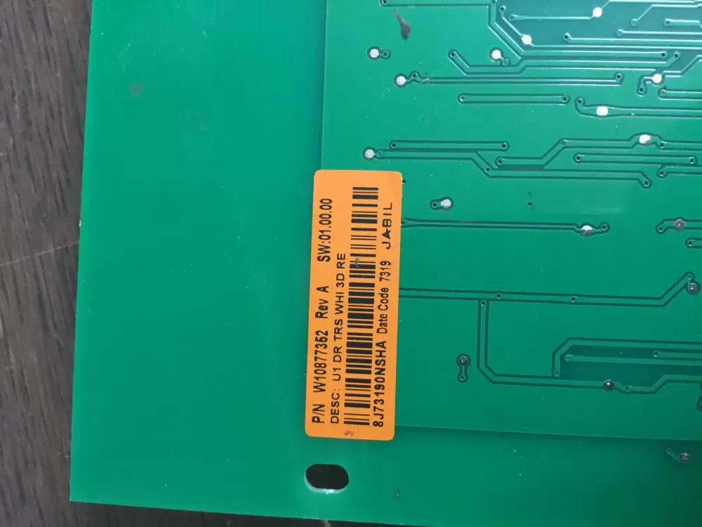 Whirlpool W10877352 Dryer User Interface Control Board AZ29983 | NR943