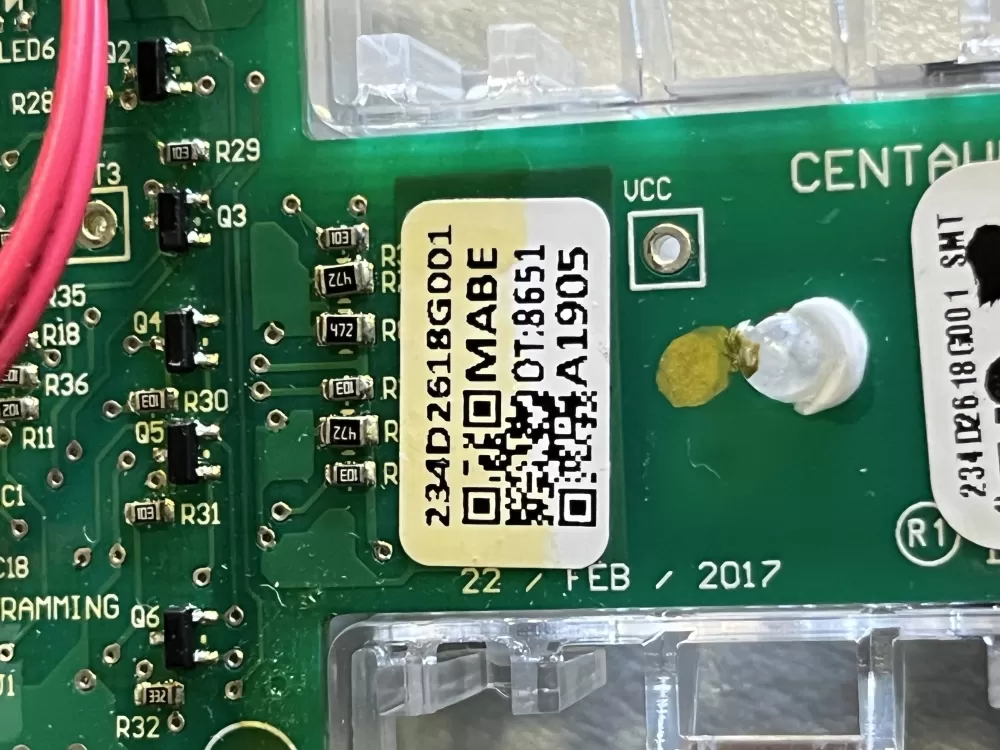 GE 234D2618G001 WE04X27284 Dryer Control Board AZ43803 | 1753