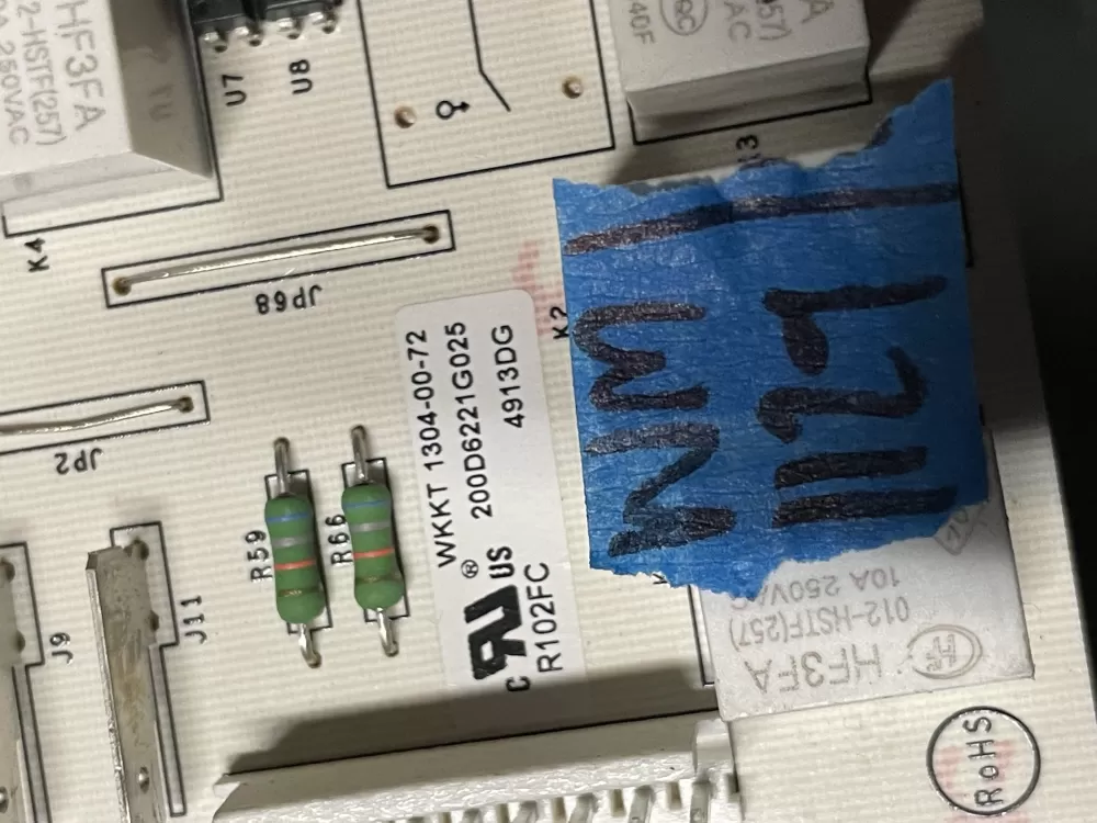 GE WR55X11072 Refrigerator Control Board AZ19687 | WM1129