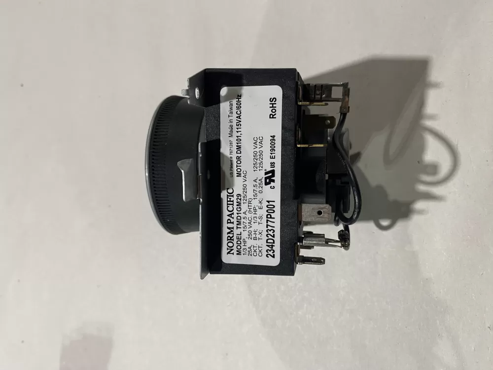 General Electric AP6027534 WE04X24551 PS11759041 234D2377P001 Dryer Timer