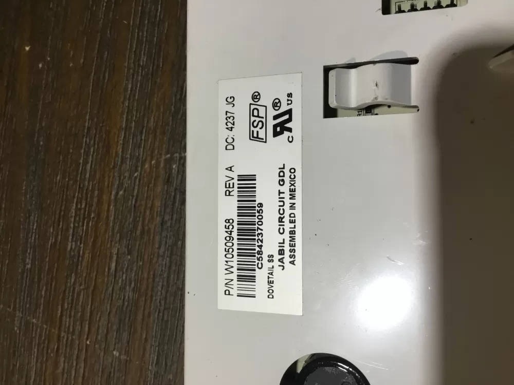 KitchenAid W10509458 WPW10509458 Refrigerator Control Board AZ50418 | NR1828