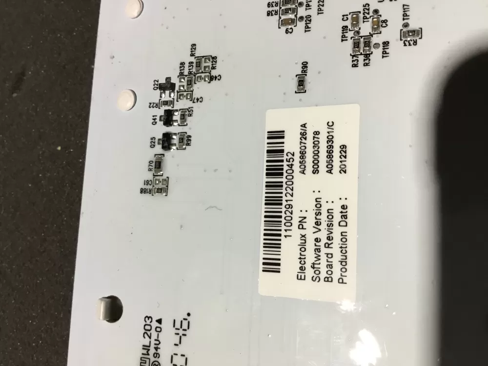 Electrolux A05860716/B A05869301/A Washer Main Control Board AZ88206 | NR1148
