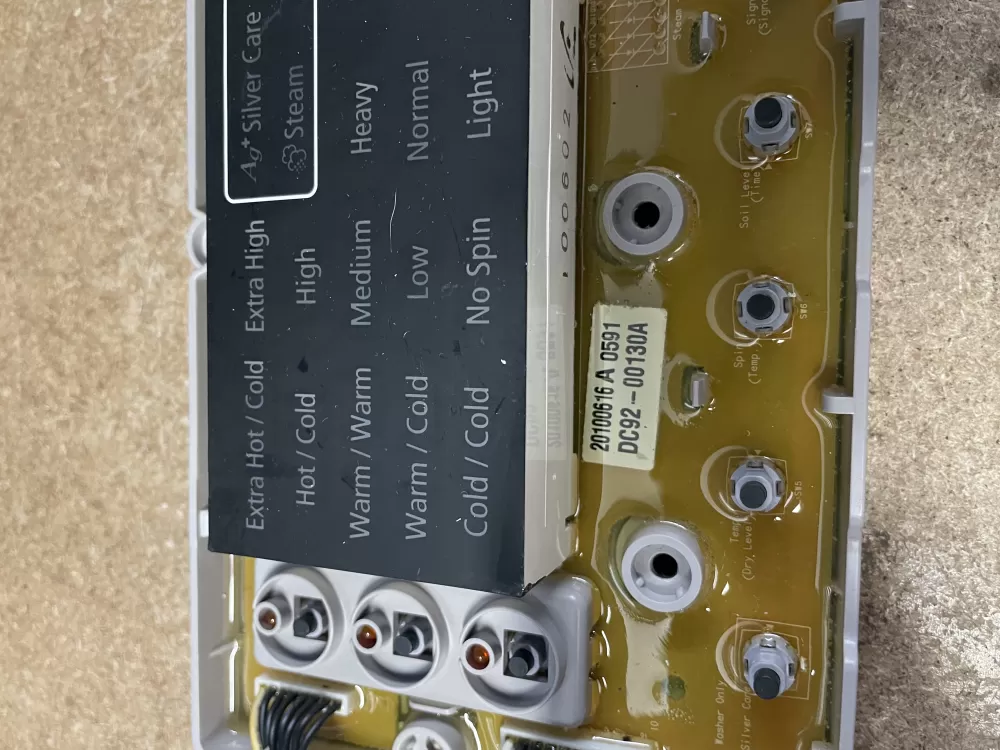 Samsung DC92 00130A Washer Control Board AZ24457 | KMV271