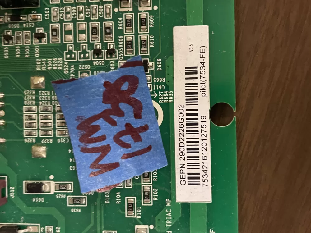GE WH22X29556 WH18X25896 290D2226G002 Washer Control Board AZ42367 | Wm1738