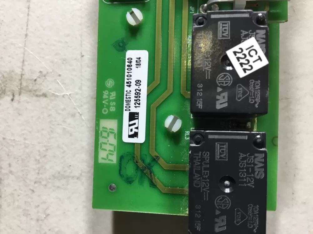 Maytag 125592 09 Refrigerator Control Board Dispenser AZ46350 | NR1778