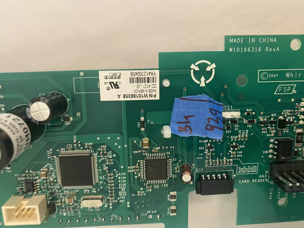 Maytag Washer Control Board Display User Interface AZ111523 | BK939