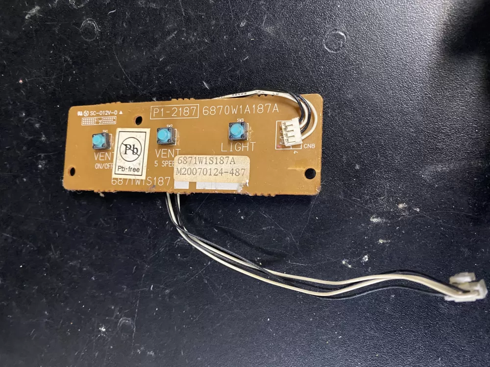 LG  Kenmore 6871W1S187A Microwave Control Board Otr Pcb /
